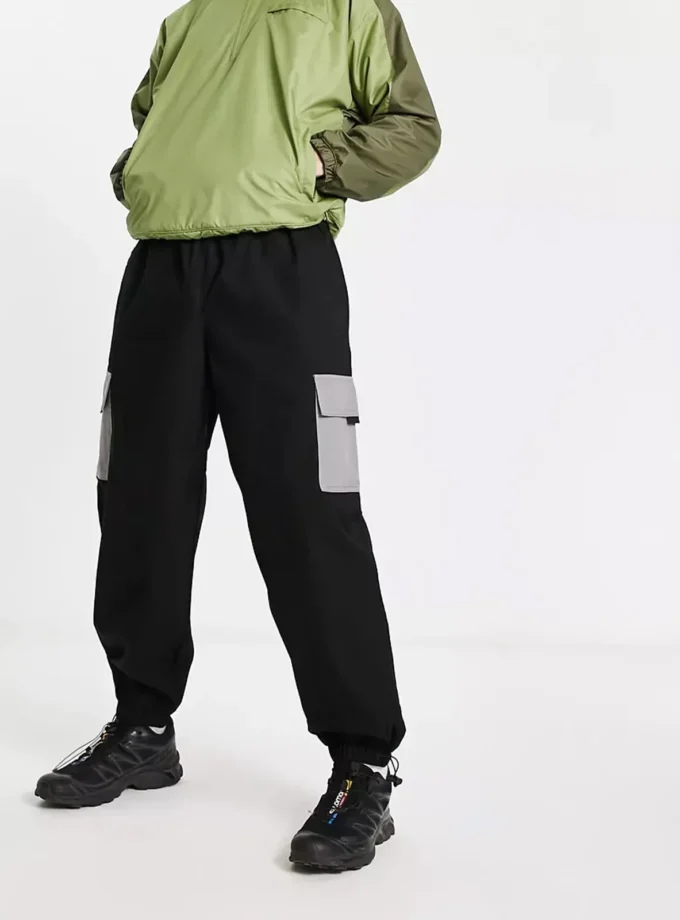 ASOS Relaxed Fit Two-Tone Cargo Pants