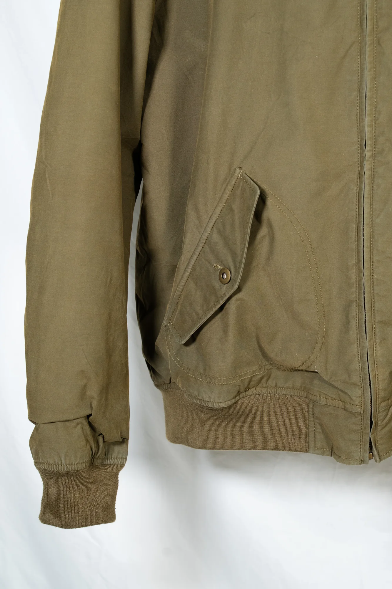 Celio – Olive Green Hooded Jacket with Sherpa Lining - Image 8