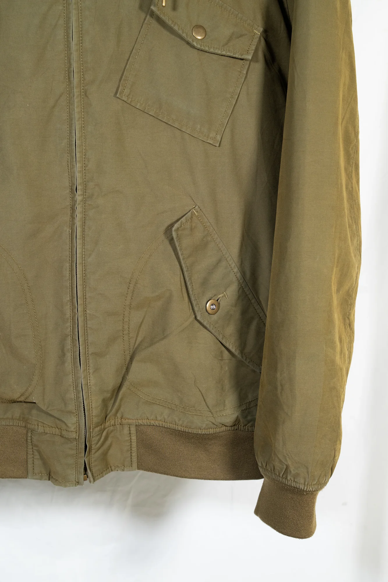 Celio – Olive Green Hooded Jacket with Sherpa Lining - Image 7