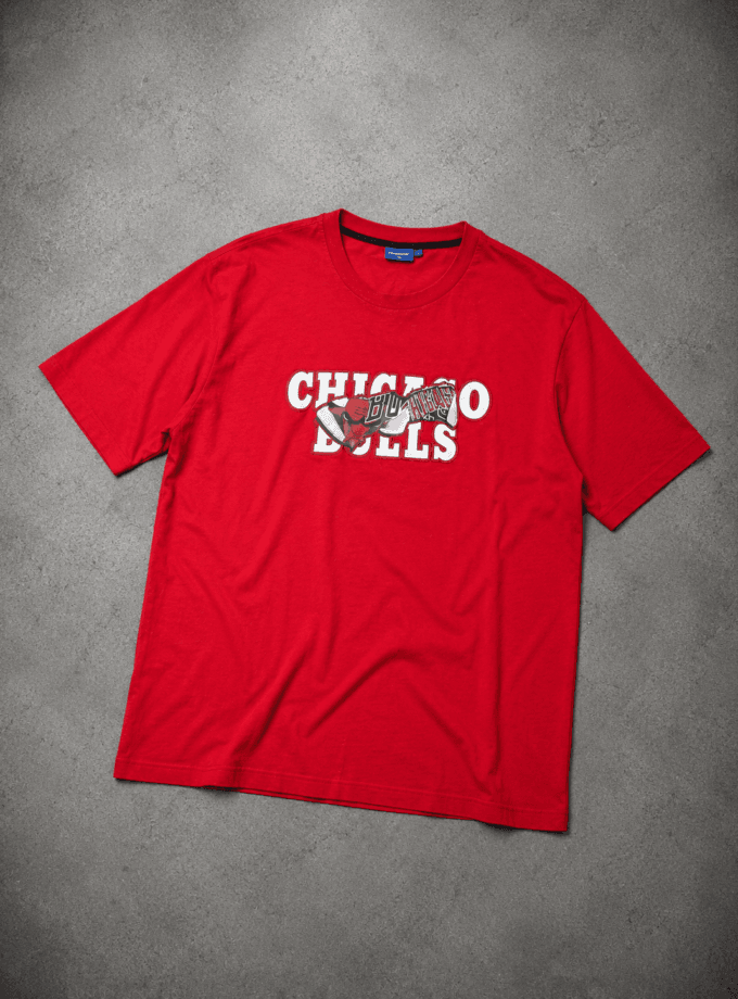 Chicago Bulls Red Graphic T-Shirt