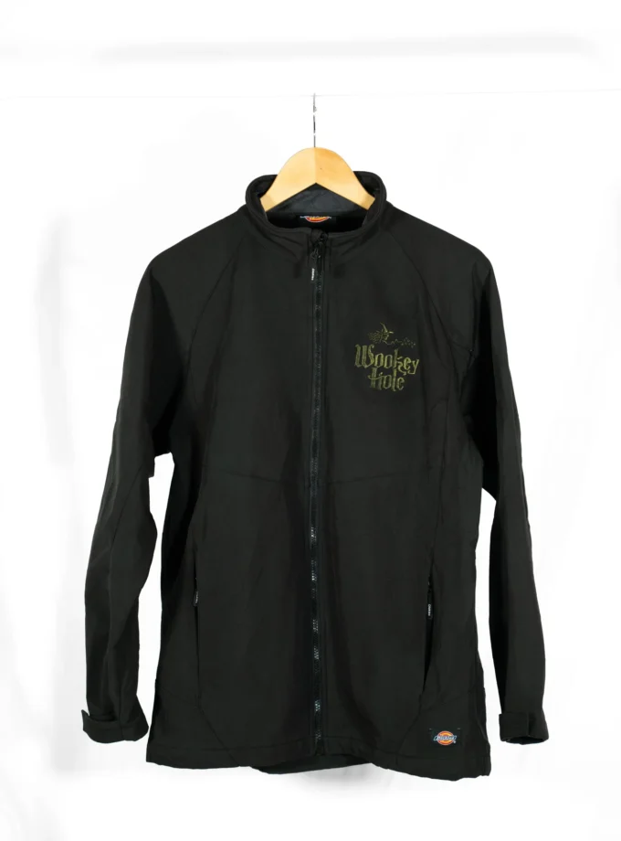 Dickies – Black Full-Zip Technical Jacket with Monkey Hole Graphic
