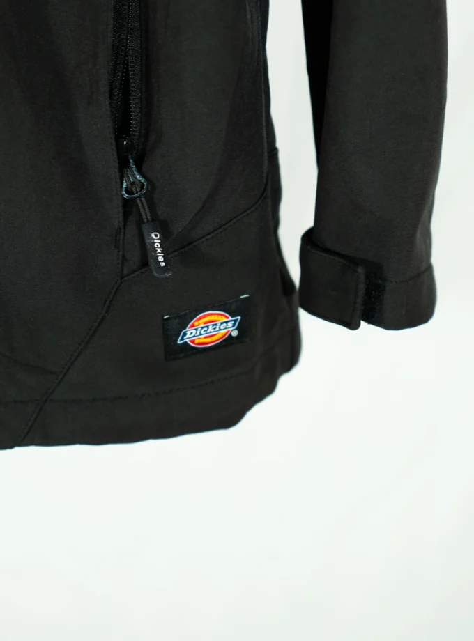 Dickies – Black Full-Zip Technical Jacket with Monkey Hole Graphic