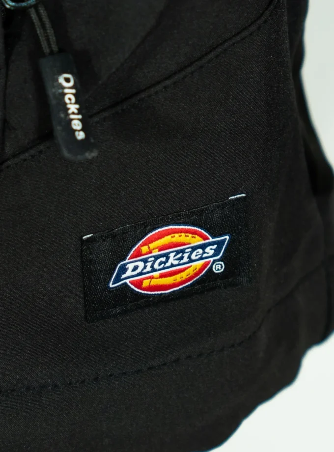 Dickies – Black Full-Zip Technical Jacket with Monkey Hole Graphic