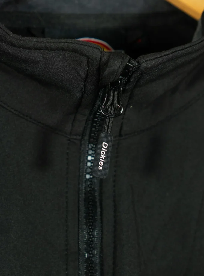 Dickies – Black Full-Zip Technical Jacket with Monkey Hole Graphic