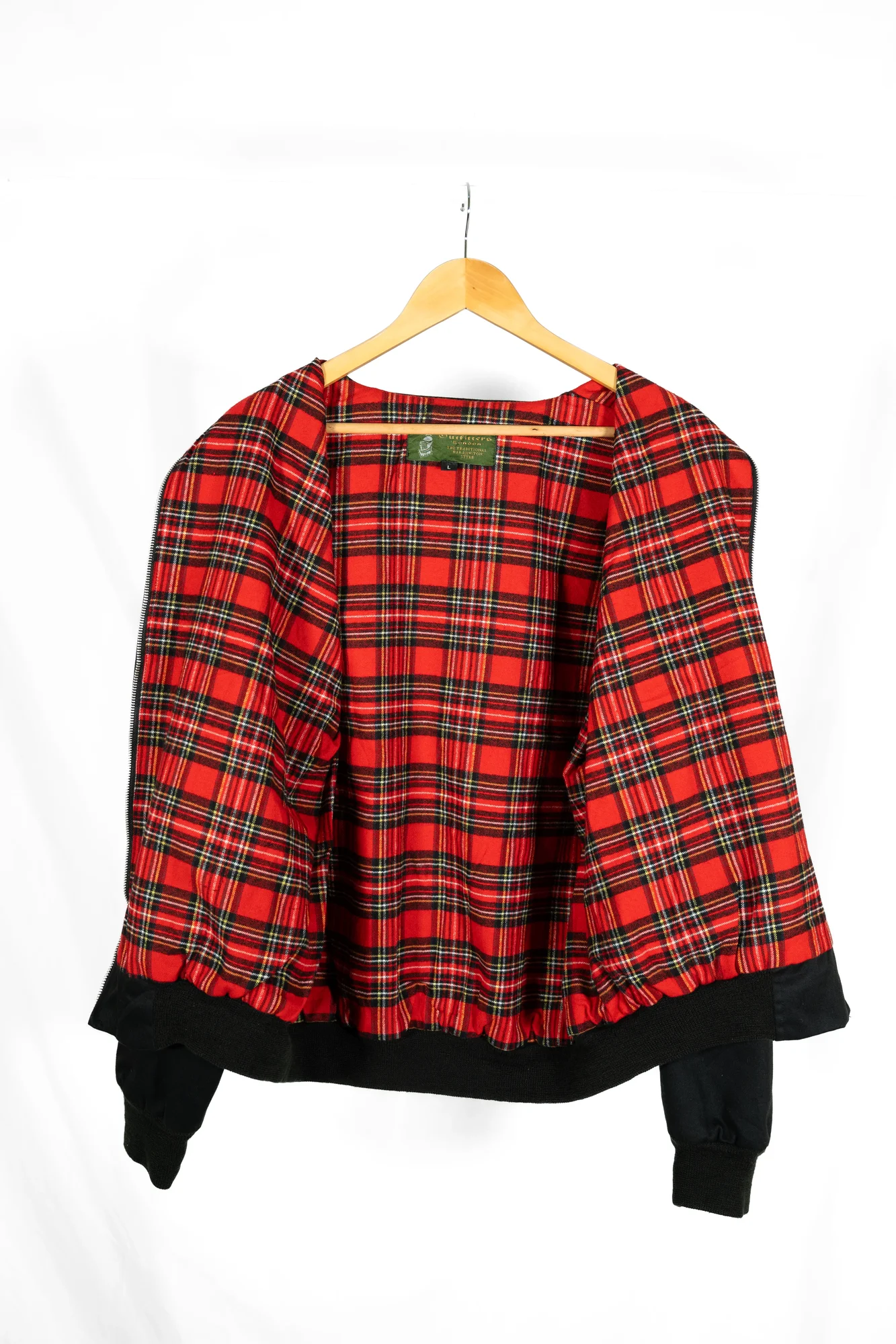 Knightsbridge Outfitters – Black Tartan-Lined Jacket - Image 3