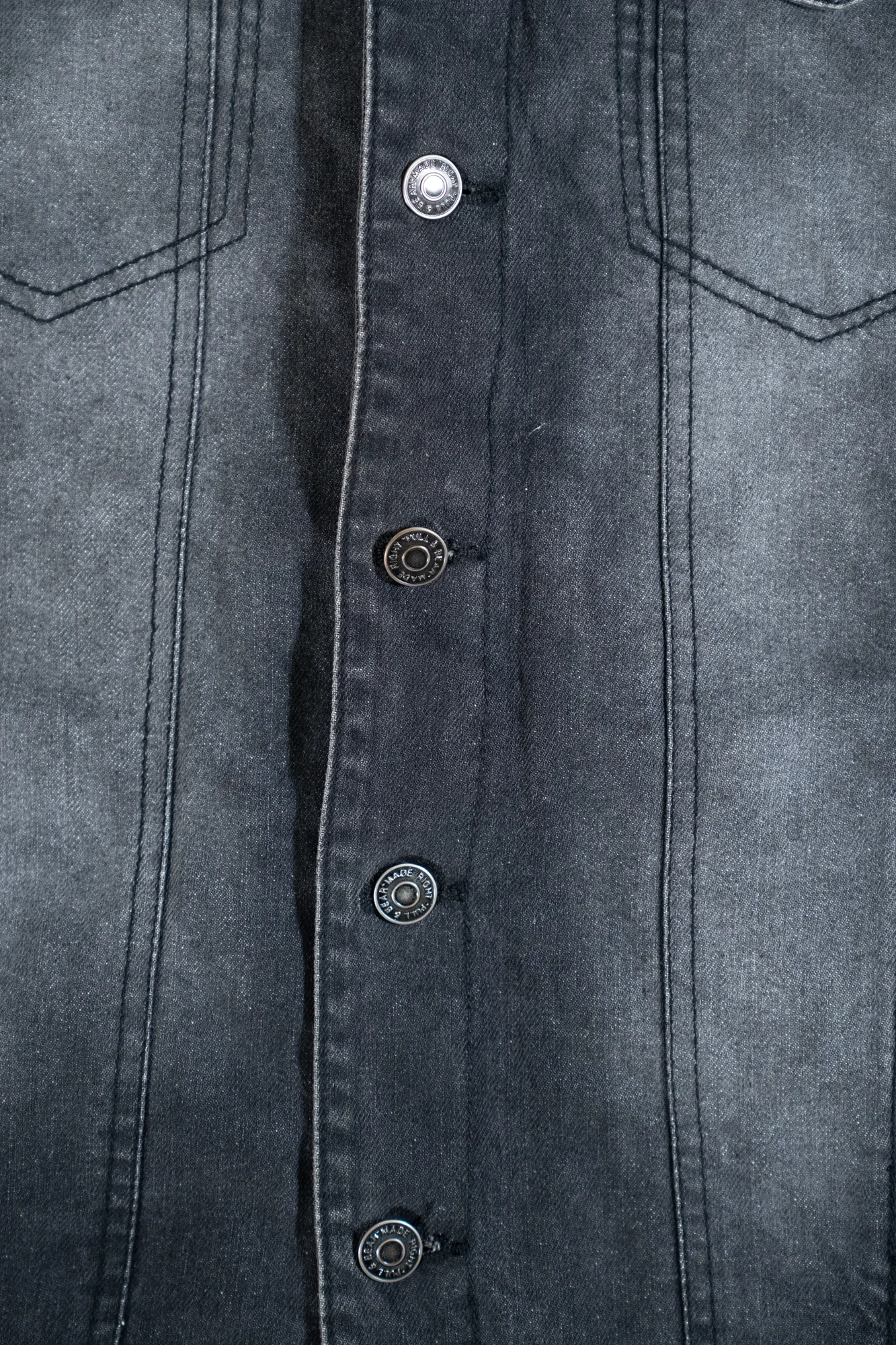 Pull&Bear – Black Denim Jacket with Sherpa Collar - Image 6