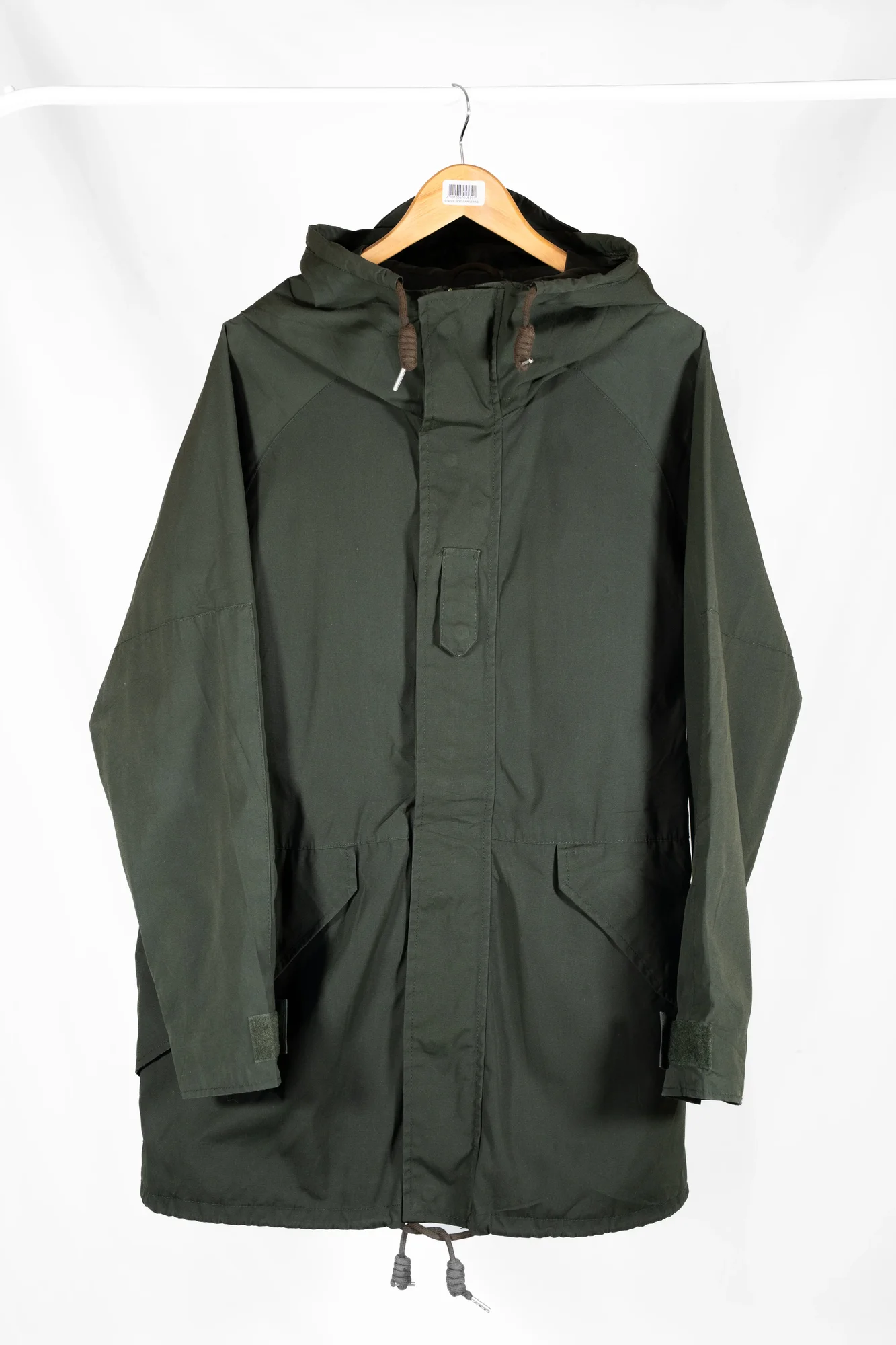 Pull&Bear – Olive Green Hooded Utility Parka - Image 7