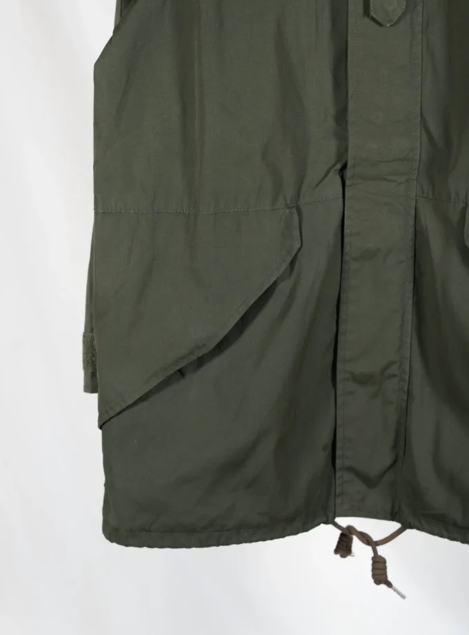 Pull&Bear – Olive Green Hooded Utility Parka