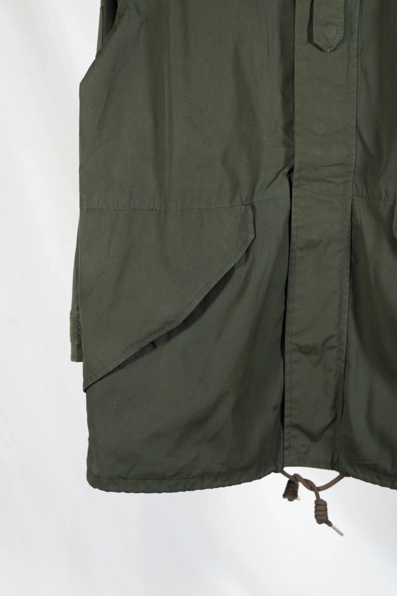 Pull&Bear – Olive Green Hooded Utility Parka - Image 6