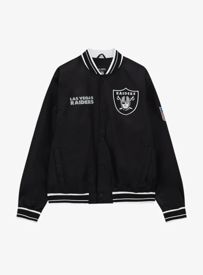 Pull&Bear – Las Vegas Raiders Black Varsity Jacket