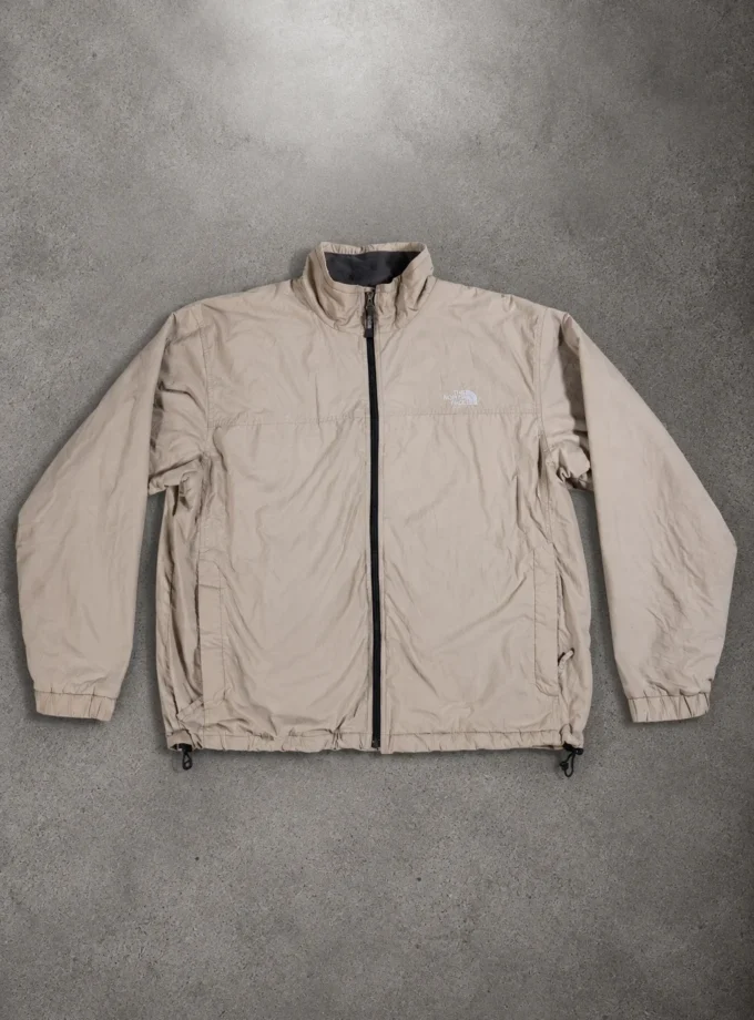 The North Face – Cream Beige Fleece-Lined Jacket