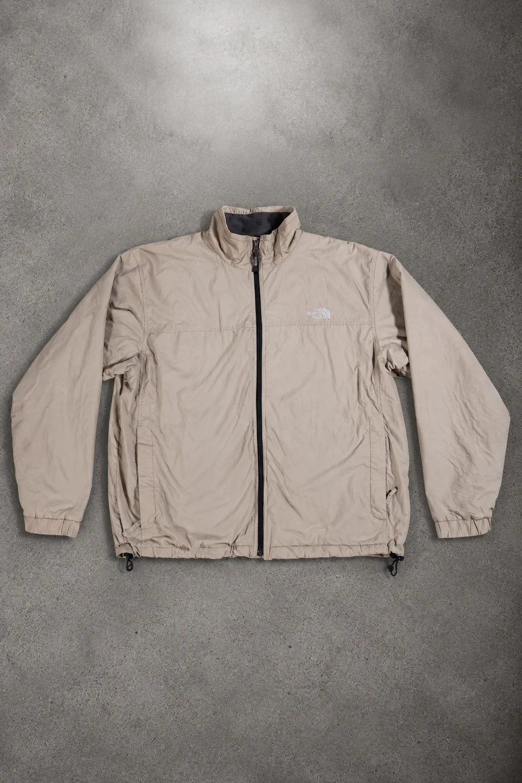 The North Face cream fleece lined jacket men's XL