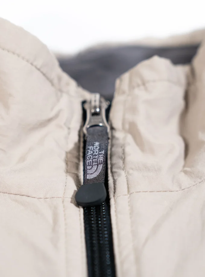The North Face – Cream Beige Fleece-Lined Jacket