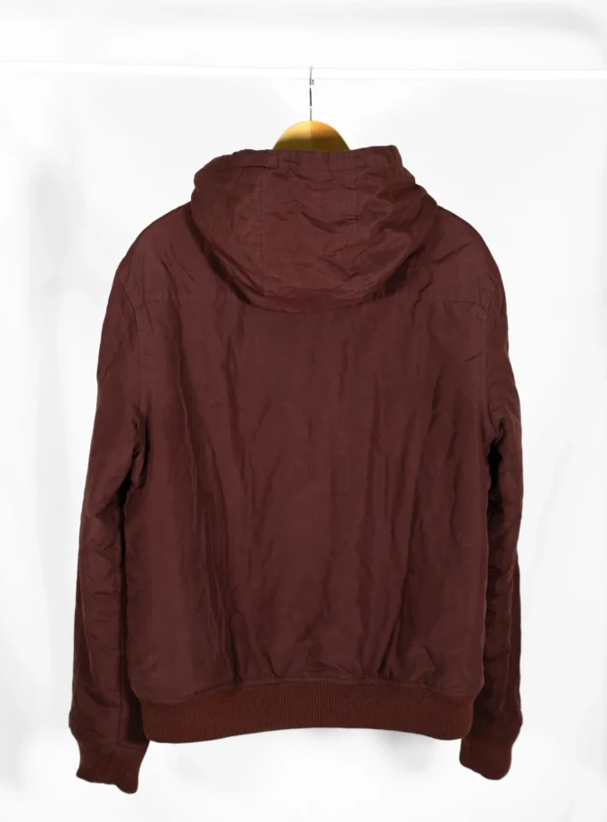 Cedar Wood State – Burgundy Hooded Jacket