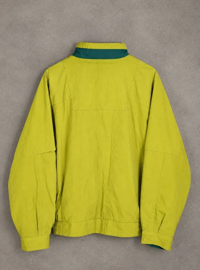Casualwear – Vintage 90s Lime Green & Teal Windbreaker Jacket