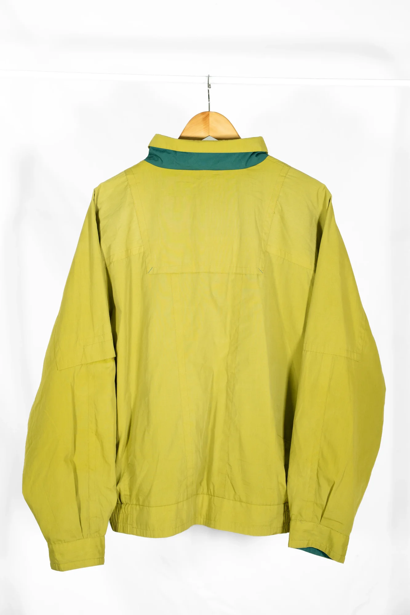 Casualwear – Vintage 90s Lime Green & Teal Windbreaker Jacket - Image 10