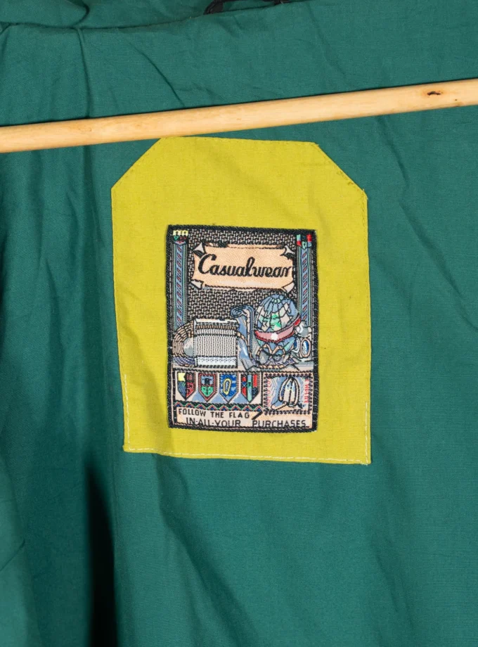 Casualwear – Vintage 90s Lime Green & Teal Windbreaker Jacket