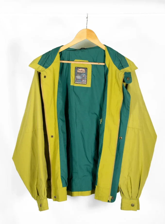 Casualwear – Vintage 90s Lime Green & Teal Windbreaker Jacket