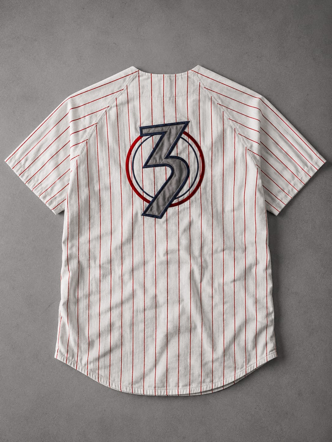 Winston Vintage Baseball Jersey – White & Red - Image 2